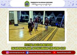 PEMERINTAH KALURAHAN GIRIPURWO SELENGGARAKAN FESTIVAL “DAGELAN MATARAM”